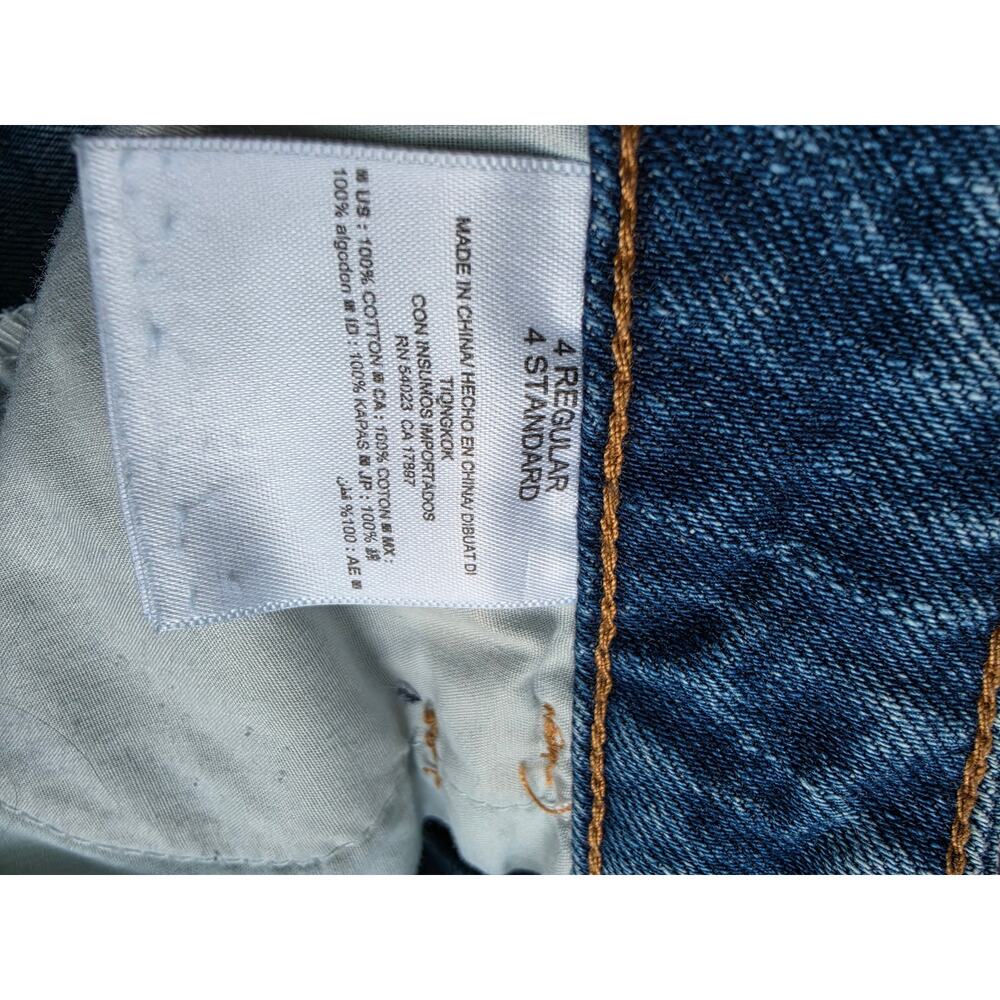 Old Navy High Rise Straight Blue Jeans Size 4 - Picture 6 of 6